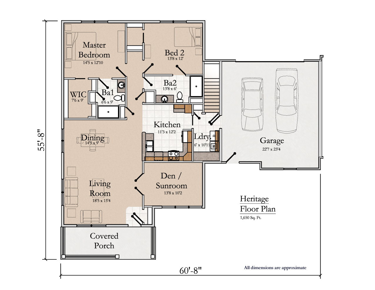 Greencroft Middlebury, Independent Living, Floorplan, Heritage
