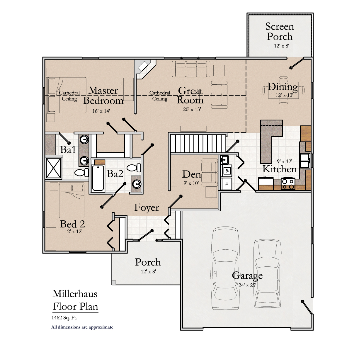 Walnut Hills, Independent Living, Meadows, Floorplan, Millerhaus
