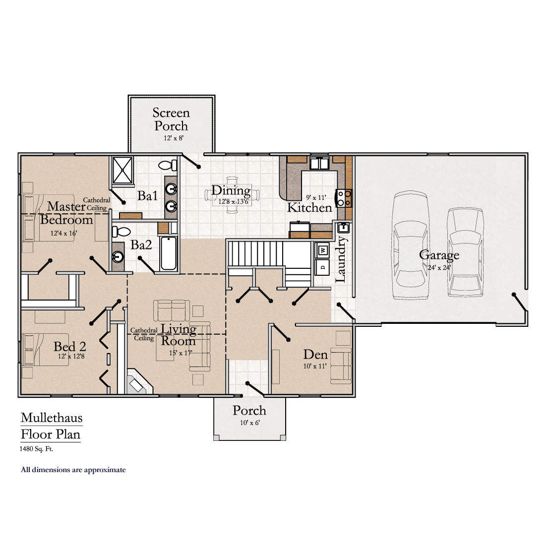 Walnut Hills, Independent Living, Floorplan, Meadows, Mullethaus