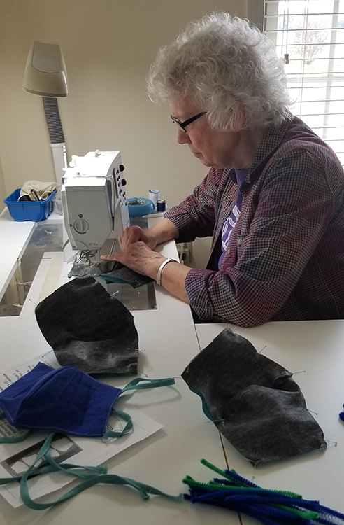 Greencroft Goshen Resident Sews Face Mask